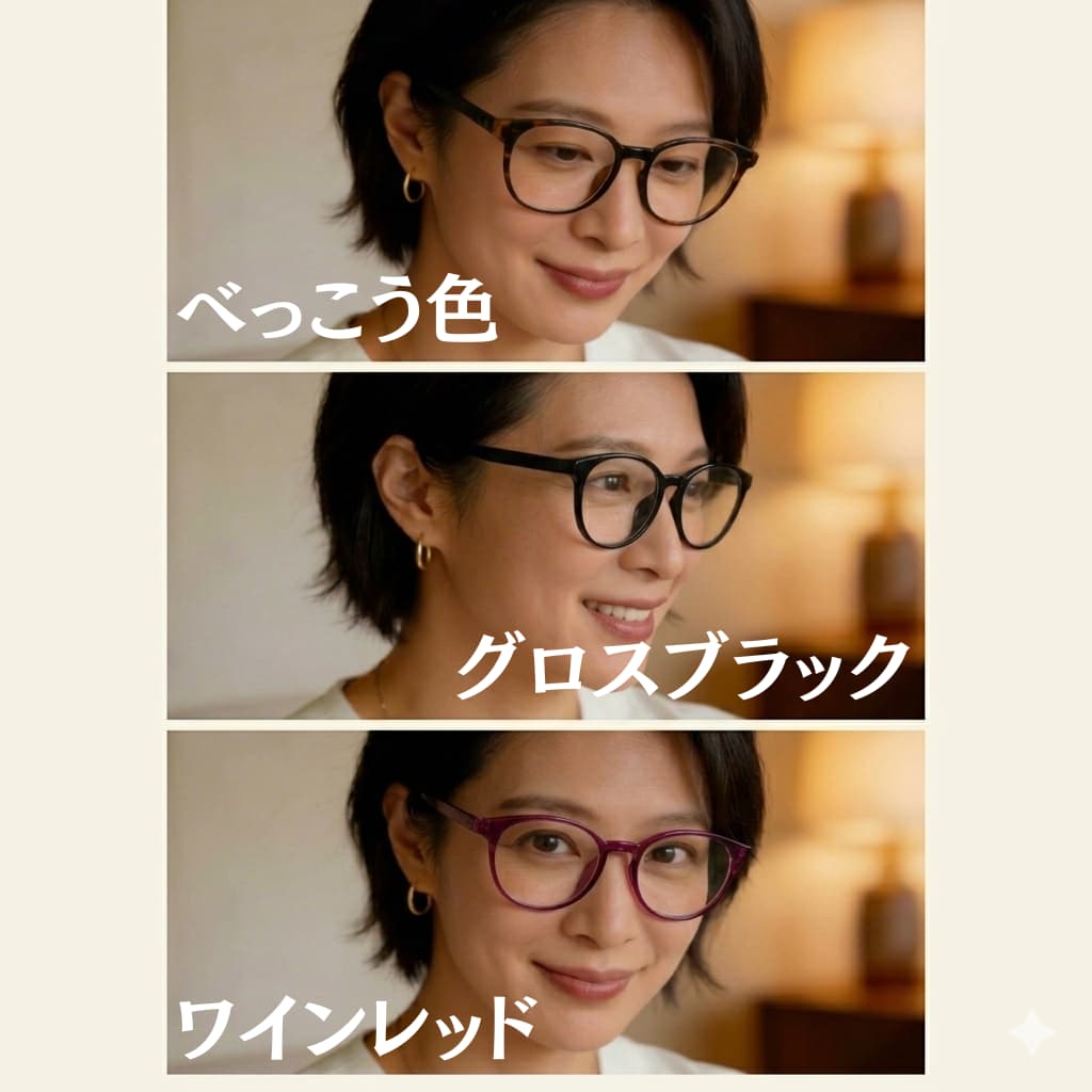 Lunoru さくらんぼ1粒の軽さ 老眼鏡｜2026超おしゃれ｜若見え｜顔型対応｜ブルーライトカット｜単焦点