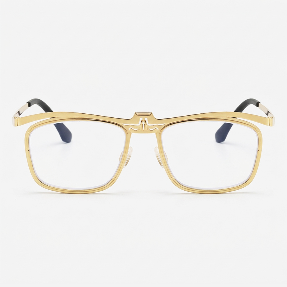 Lunoru 老眼鏡 遠近両用 フリップアップ ブルーライトカット 高精細 軽量 携帯用 リーディンググラス おしゃれ 日常使い・外出におすすめ