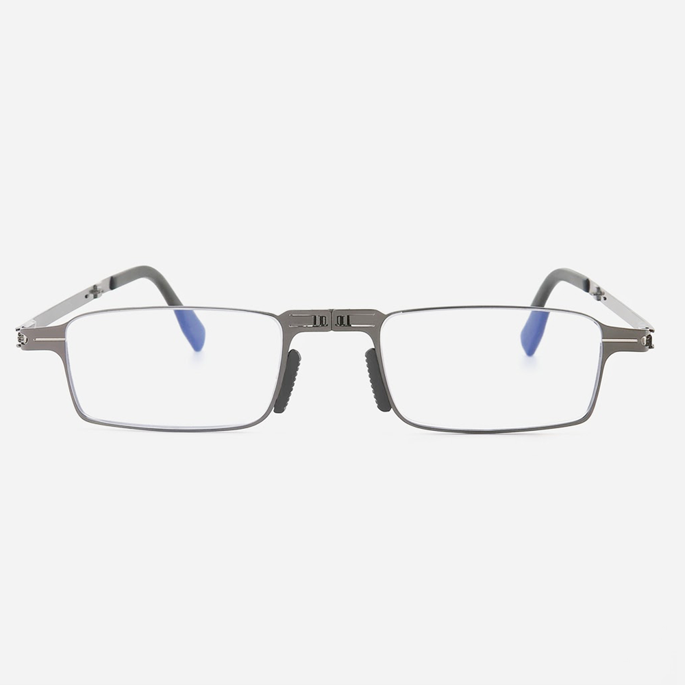 老眼鏡 折りたたみ 携帯用 メタルフレーム ブルーライトカット 超軽量 軽くて快適 おしゃれ リーディンググラス 外出・旅行におすすめ