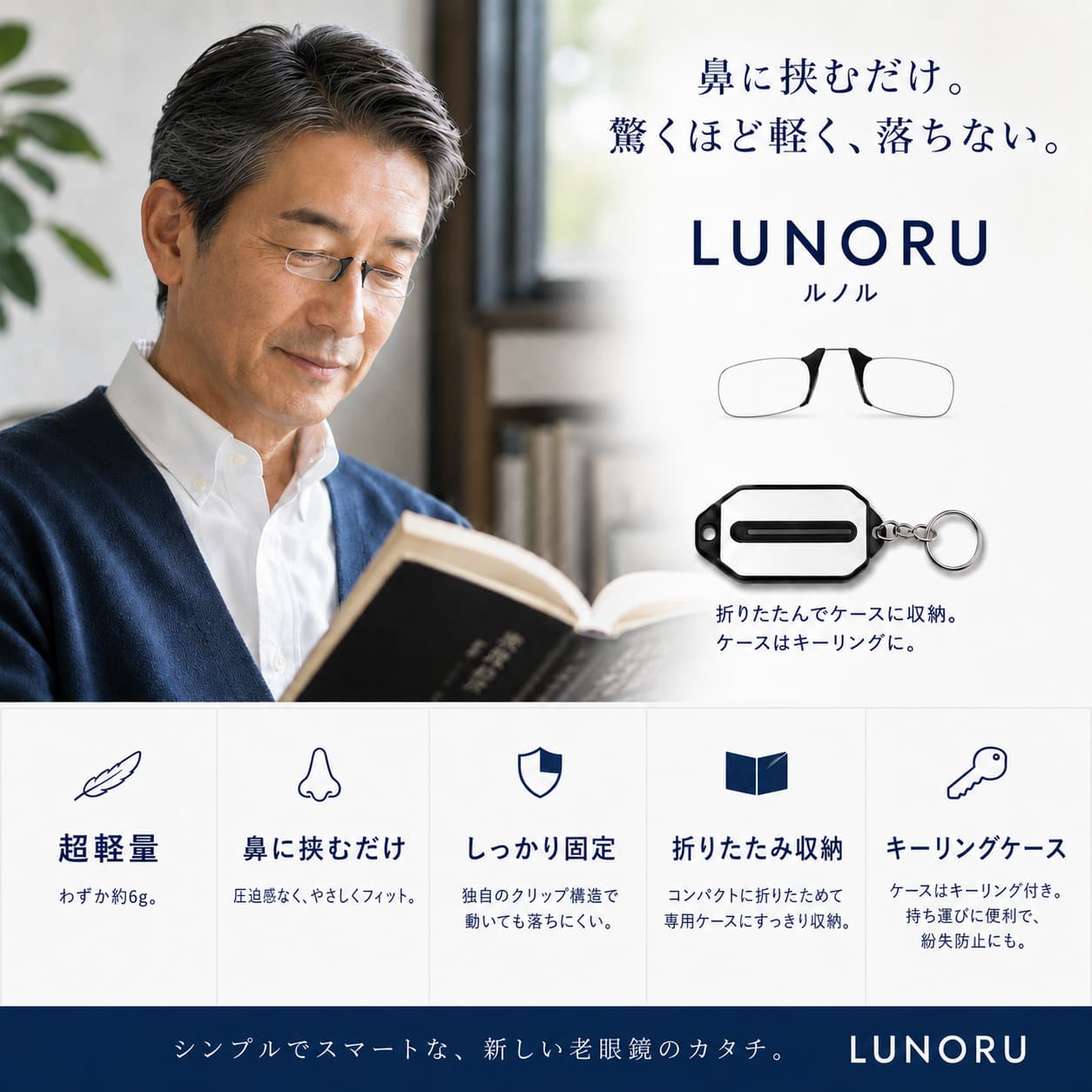 超軽量ポケットリーディンググラス