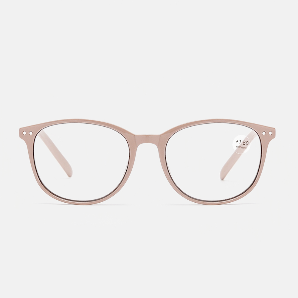 Lunoru レディース 老眼鏡 ボストン型 単焦点 調光レンズ ブルーライトカット 高精細 丸型 おしゃれ 若見え 軽くて快適 リーディンググラス 日常使いにおすすめ