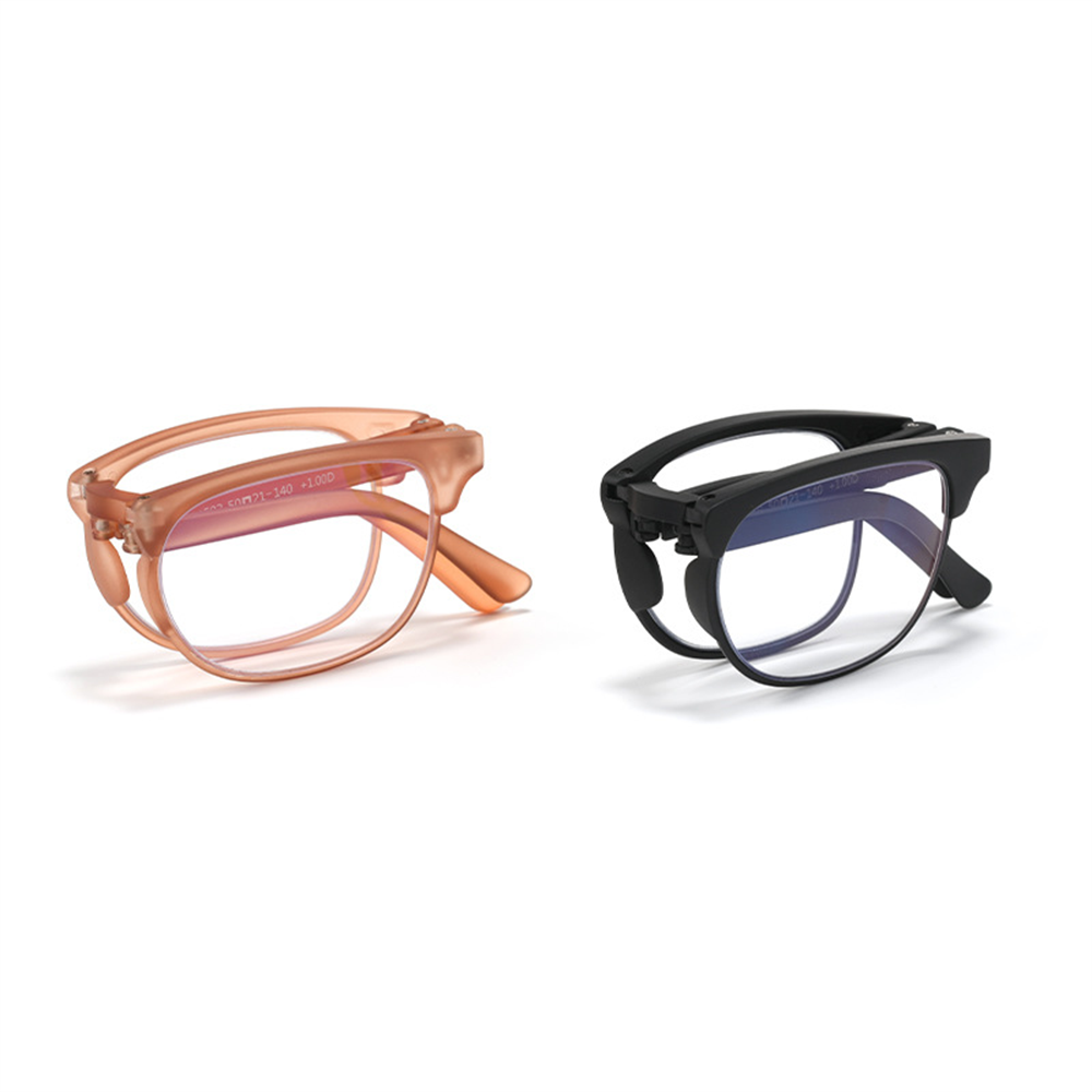 Lunoru 老眼鏡 メンズ レディース兼用 折りたたみ 携帯用 遠視用 ブルーライトカット 超軽量 軽くて快適 おしゃれ リーディンググラス 外出・旅行におすすめ