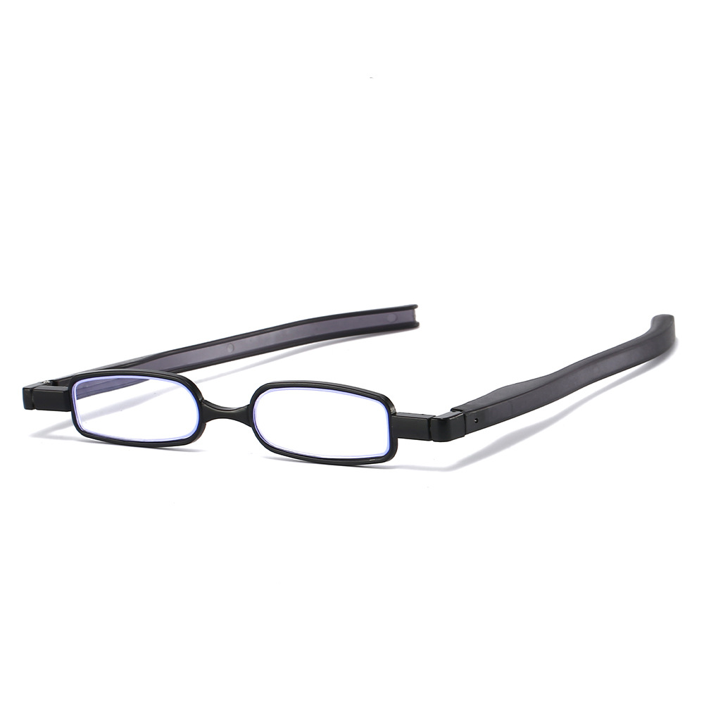 Lunoru 360°回転 老眼鏡 シニアグラス 超軽量 折りたたみ ブルーライトカット 携帯用