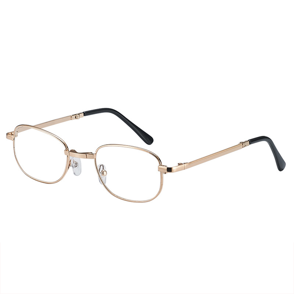 Lunoru 老眼鏡 メンズ レディース兼用 折りたたみ 携帯用 メタルフレーム ガラスレンズ 高精細 耐摩耗 軽くて快適 おしゃれ 外出・旅行におすすめ