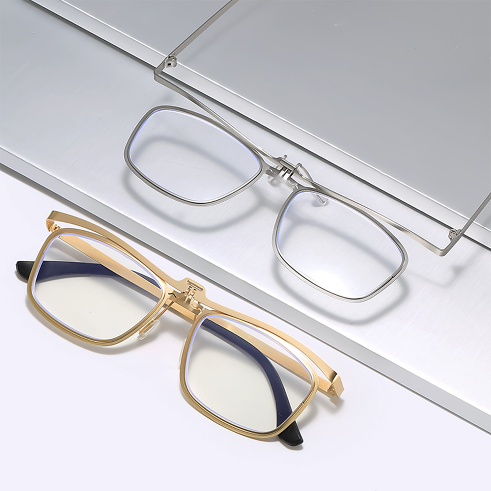 Lunoru 老眼鏡 遠近両用 フリップアップ ブルーライトカット 高精細 軽量 携帯用 リーディンググラス おしゃれ 日常使い・外出におすすめ