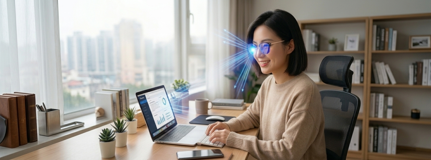 ブルーライトカット老眼鏡