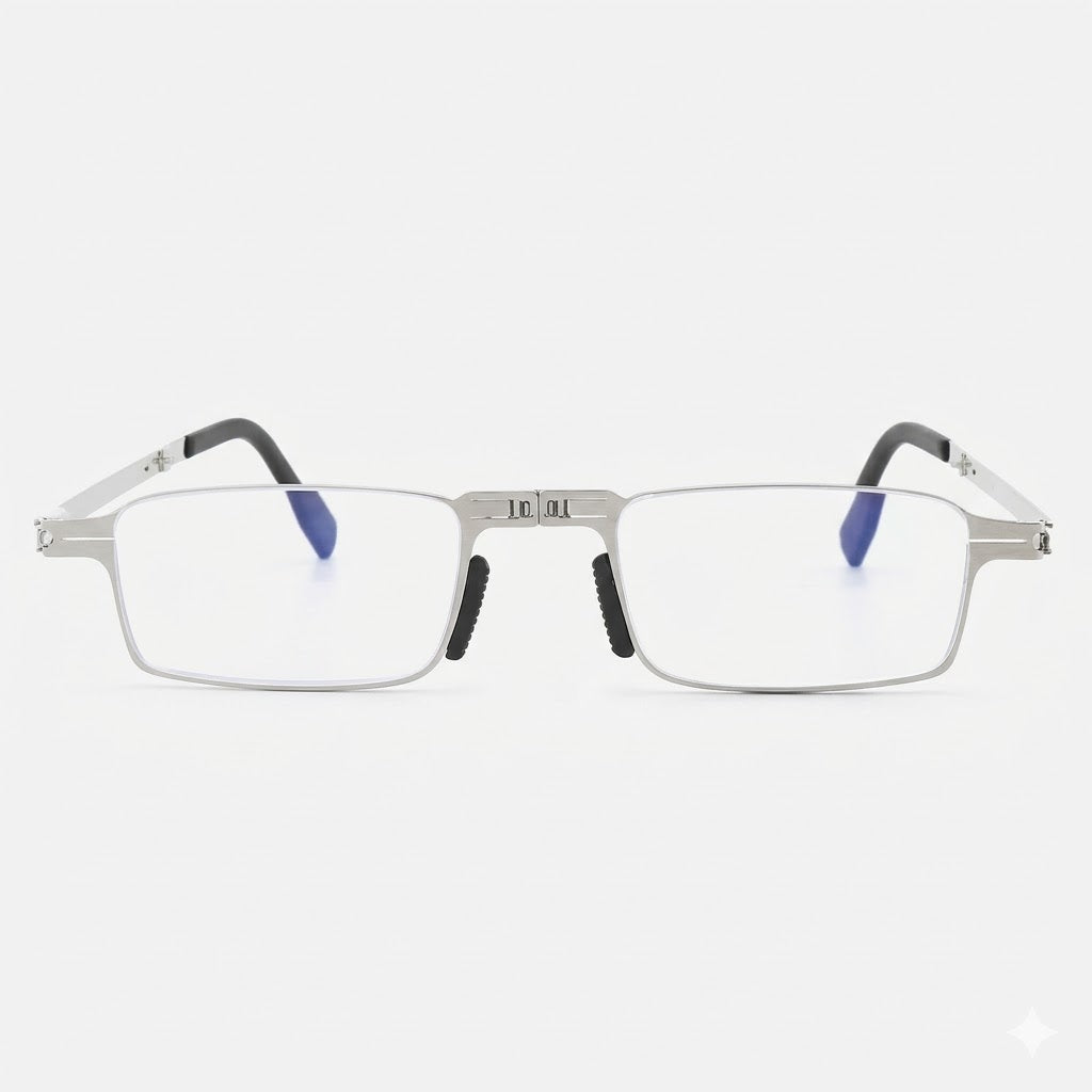 老眼鏡 折りたたみ 携帯用 メタルフレーム ブルーライトカット 超軽量 軽くて快適 おしゃれ リーディンググラス 外出・旅行におすすめ